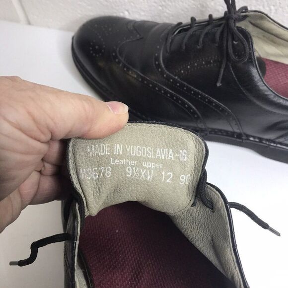 DresSports by Rockports Vibram Men's Black Lace Oxford Leather Dress Shoes 9.5XW - Picture 10 of 12